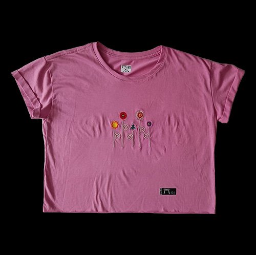 Crop Top mujer - Florecitas